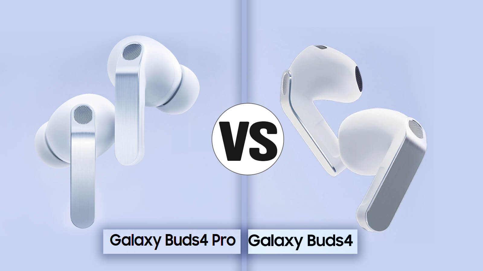 Samsung Galaxy Buds 4 vs Buds 4 Pro