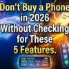 Don't Buy a Phone in 2026 Without Checking for These 5 Features