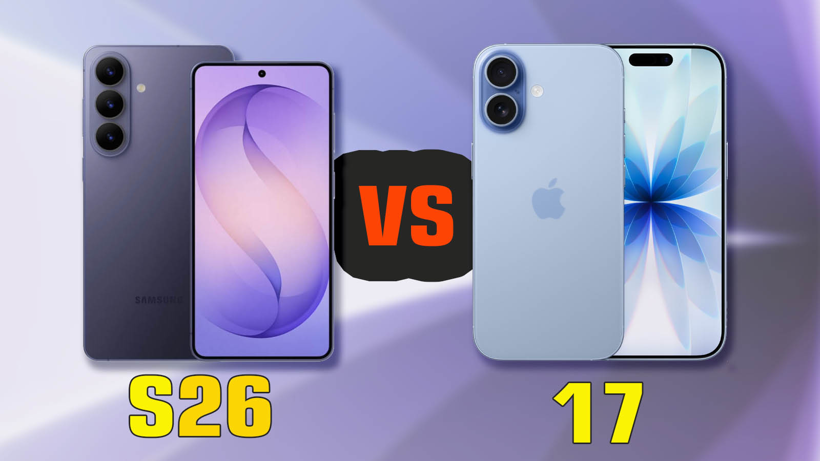iPhone 17 VS Samsung galaxy S26