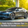 Are EVs Really Harder to Maintain Than Gas Cars