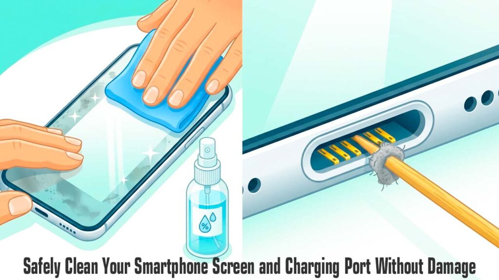 Safely Clean Your Smartphone Screen and Charging Port Without Damage