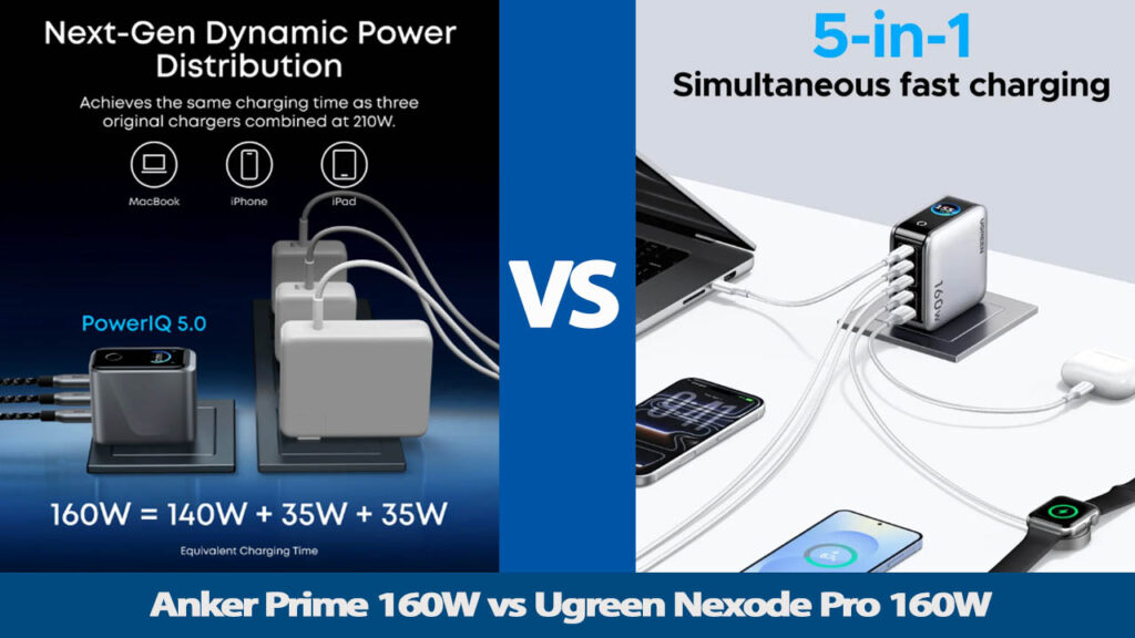Anker Prime 160W vs Ugreen Nexode Pro 160W